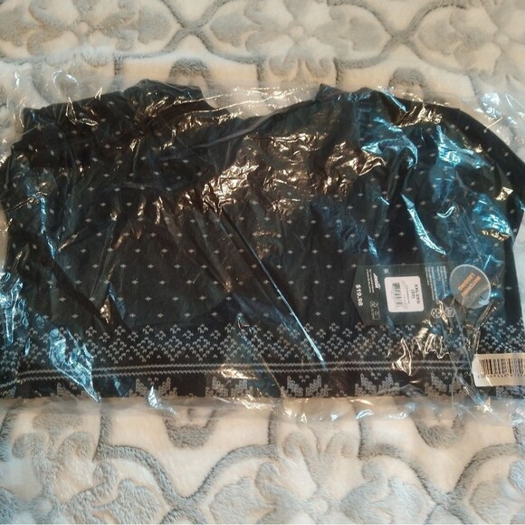 Avia Fairisle Mock Neck Sweater Workout Top Sz 2XL NEW - Picture 7 of 10